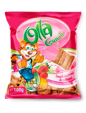 Olla crunch, epres krémmel töltött gabona falatkák - Scandic Royal Kft.