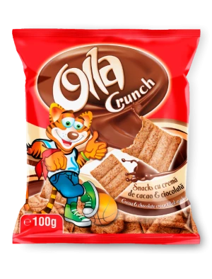 Olla crunch, kakaós krémmel töltött gabona falatkák - Scandic Royal Kft.