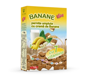 Viva banános ízű krémmel töltött gabonapárnácska - Scandic Royal Kft.