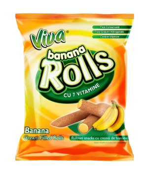 Viva banános krémmel töltött extrudált gabonarudacska - Scandic Royal Kft.