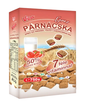 Viva epres ízű krémmel töltött gabonapárnácska - Scandic Royal Kft.